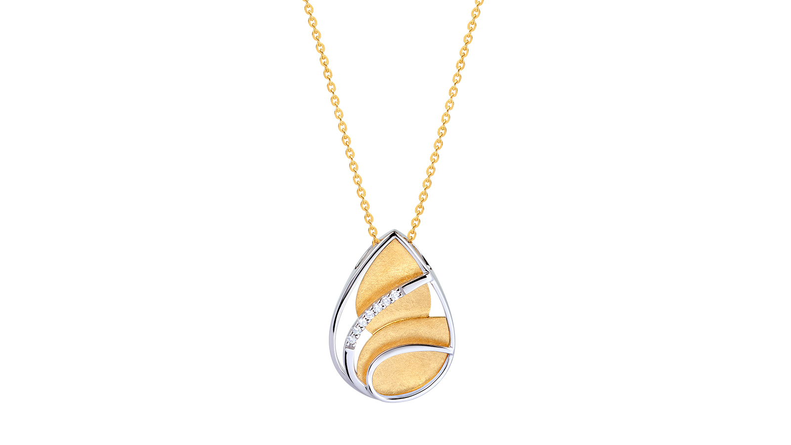 Golden Cove Diamond Pendant